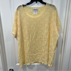 Vintage new w/tag Bend Over By Levi Strauss Women's size 2X Blouse USA Made